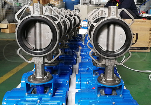 無錫某公司采購般德不銹鋼電動(dòng)對(duì)夾蝶閥